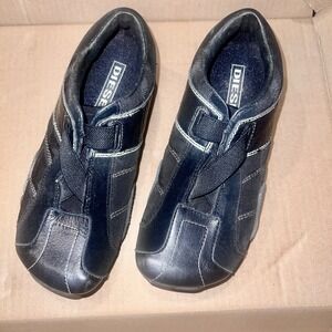 Diesel 'BellaTrix Sneakers W US 5.5/ EUR 35.5  Black Leather Nylon, Barely Worn